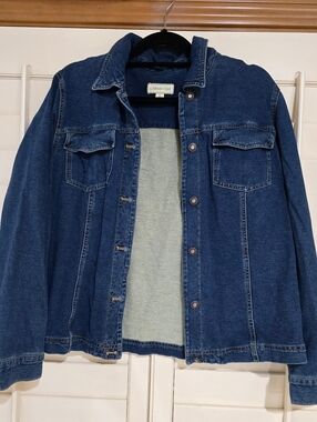 Coldwater Creek Women's Blue Denim Shirt Jacket
